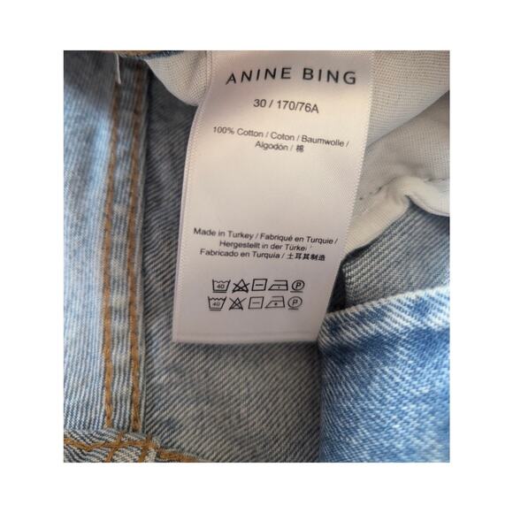 ANNIE BING GAVIN RELAXED STRAIGHT BLUE RESERVIOR SIZE 30 - Picture 6 of 12